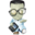 Geek zombie icon 32x32