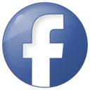 Social facebook button blue icon