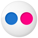 Social flickr button icon