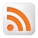 Social rss box white icon