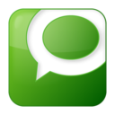 Social technorati box green icon