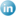 Social linkedin button blue icon 16x16