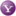 Social yahoo button lilac icon 16x16