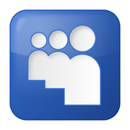 Social myspace box blue icon 256x256