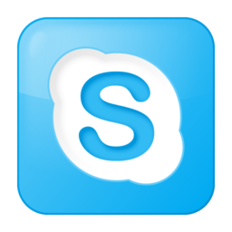 Social skype box blue icon 256x256