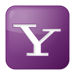 Social yahoo box lilac icon 256x256