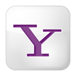 Social yahoo box white icon 256x256