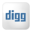 Social digg box white icon 32x32