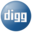 Social digg button blue icon 32x32