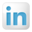 Social linkedin box white icon 32x32