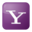 Social yahoo box lilac icon 32x32