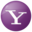 Social yahoo button lilac icon 32x32
