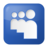 Social myspace box blue icon 48x48