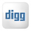 Social digg box white icon 64x64