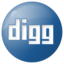 Social digg button blue icon 64x64