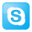 Social skype box blue icon 64x64