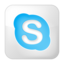 Social skype box white icon 64x64